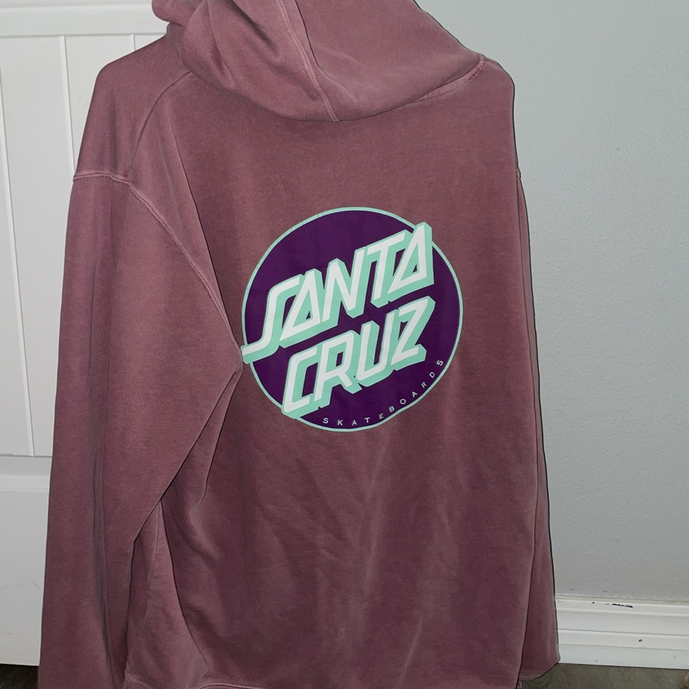 Men’s pink Santa Cruz hoodie